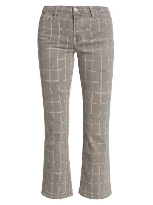 Frame Le Crop Mini Boot Plaid Jeans 3 Frame Le Crop Mini Boot Plaid Jeans