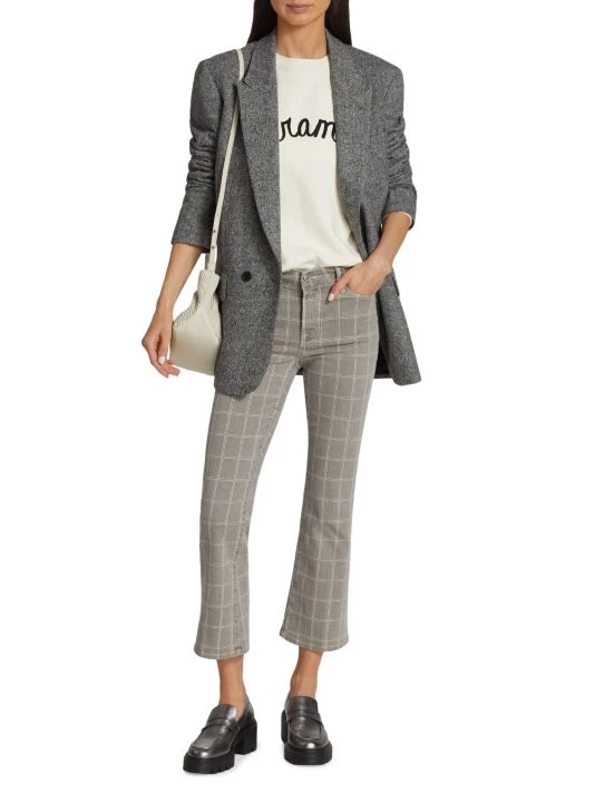 Frame Le Crop Mini Boot Plaid Jeans 4 Frame Le Crop Mini Boot Plaid Jeans - Image 2