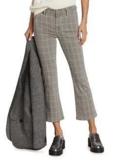 Frame Le Crop Mini Boot Plaid Jeans 11 Frame Le Crop Mini Boot Plaid Jeans -Frame Sales Store unnamed file 1092