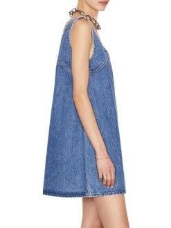 Frame Micro Flare Denim Minidress -Frame Sales Store unnamed file 1148