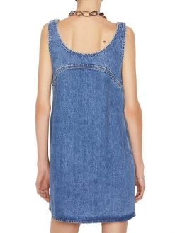 Frame Micro Flare Denim Minidress -Frame Sales Store unnamed file 1149