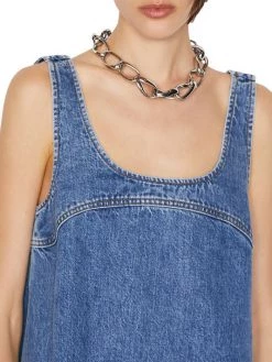 Frame Micro Flare Denim Minidress -Frame Sales Store unnamed file 1150