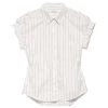 Frame Rolled-Sleeve Stripe Button-Down Top -Frame Sales Store unnamed file 1171