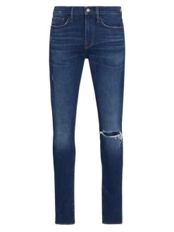 Frame D-Jagger True Distressed Skinny Jeans For Men