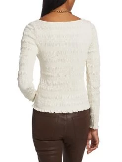 Frame Smocked Knit Cropped Top 13 Frame Smocked Knit Cropped Top -Frame Sales Store unnamed file 1314