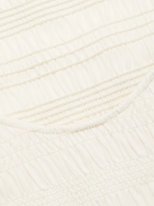 Frame Smocked Knit Cropped Top 9 Frame Smocked Knit Cropped Top - Image 7