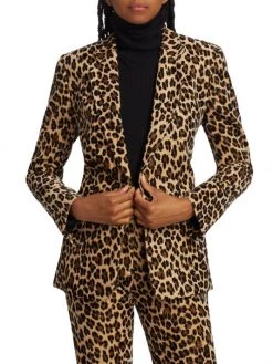 Frame Classic Cheetah-Print Blazer -Frame Sales Store unnamed file 1338