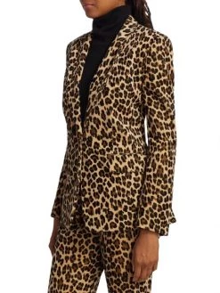 Frame Classic Cheetah-Print Blazer -Frame Sales Store unnamed file 1339