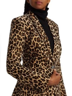 Frame Classic Cheetah-Print Blazer -Frame Sales Store unnamed file 1341