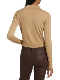 Frame Silk & Cashmere Polo Sweater -Frame Sales Store unnamed file 1392