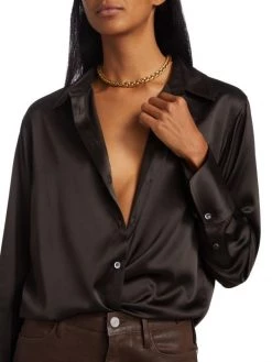 Frame The Standard Silk Button-Up Shirt -Frame Sales Store unnamed file 1444