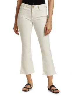 Frame Le Crop Raw-Edge Stretch Mini Bootcut Jeans -Frame Sales Store unnamed file 153