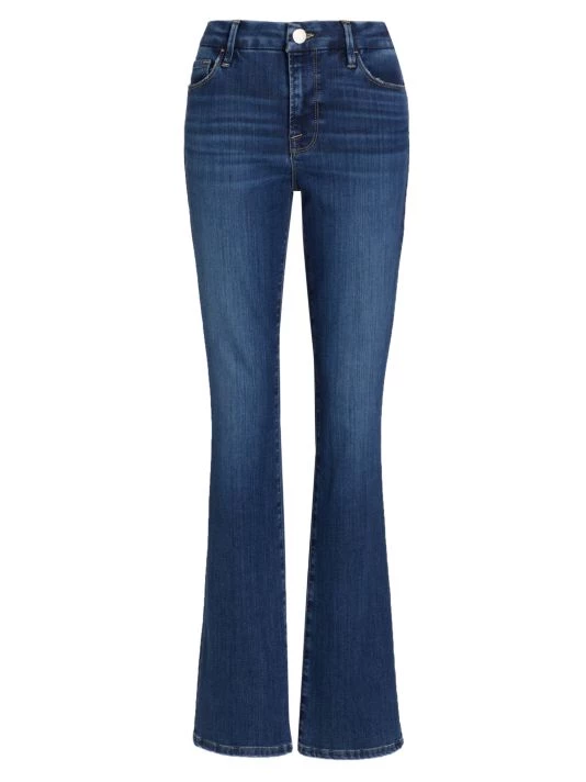Frame Le Mini Boot Low-Rise Stretch Flare Jeans 3 Frame Le Mini Boot Low-Rise Stretch Flare Jeans