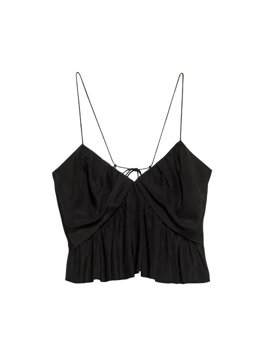 Frame Silk Shirred Flounce Tank Top 3 Frame Silk Shirred Flounce Tank Top