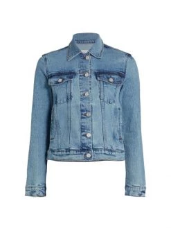 Frame Cropped Denim Jacket