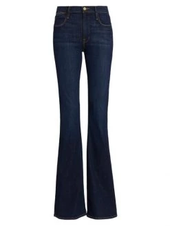Frame Le High High-Rise Stretch Flare Jeans