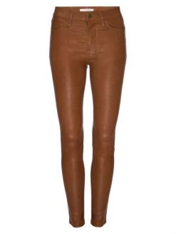 Frame Le High Leather Skinny Pants