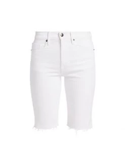 Frame Le Vintage High-Rise Stretch Denim Bermuda Shorts