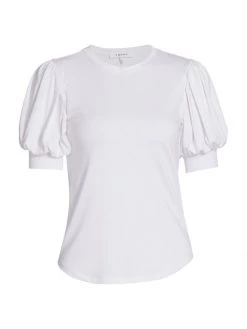 Frame Balloon Sleeve Tee Navy