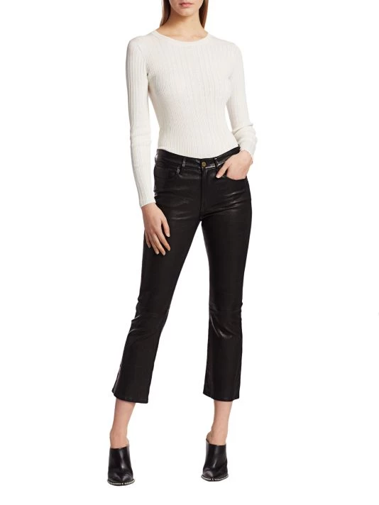 Frame Le Crop High-Rise Mini Bootcut Leather Pants 4 Frame Le Crop High-Rise Mini Bootcut Leather Pants - Image 2