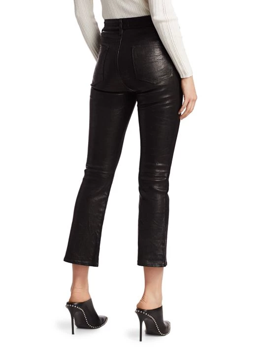 Frame Le Crop High-Rise Mini Bootcut Leather Pants 7 Frame Le Crop High-Rise Mini Bootcut Leather Pants - Image 5