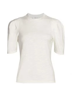 Frame Pleated Panel T-Shirt Fatigue