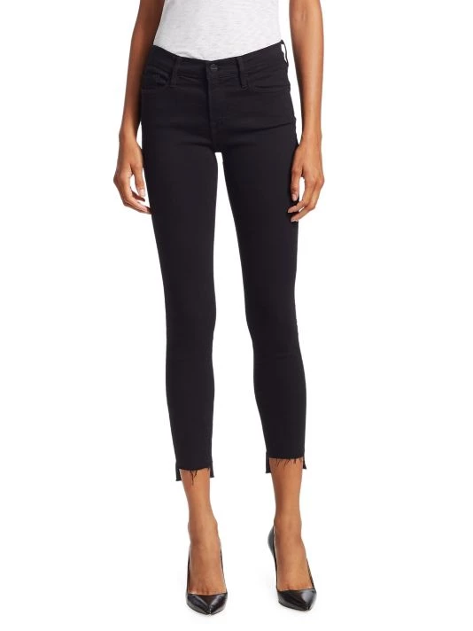 Frame Le Skinny De Jeanne Mid-Rise Raw-Edge Step Hem Jeans 5 Frame Le Skinny De Jeanne Mid-Rise Raw-Edge Step Hem Jeans - Image 3