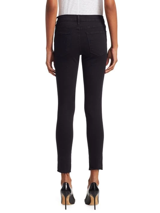 Frame Le Skinny De Jeanne Mid-Rise Raw-Edge Step Hem Jeans 7 Frame Le Skinny De Jeanne Mid-Rise Raw-Edge Step Hem Jeans - Image 5
