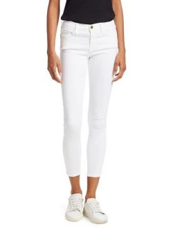Frame Le Color Mid-Rise Stretch Skinny Ankle Jeans