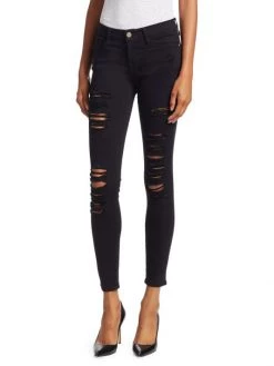 Frame Le Color Mid-Rise Skinny Distressed Jeans 12 Frame Le Color Mid-Rise Skinny Distressed Jeans -Frame Sales Store unnamed file 1701