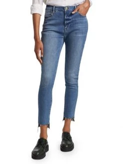 Frame Le High Raw-Hem Stretch Skinny Jeans -Frame Sales Store unnamed file 1709