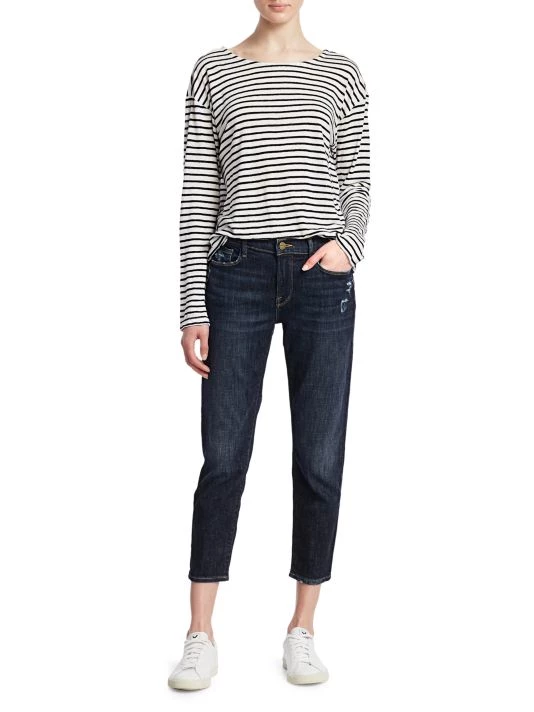Frame Le Garçon Mid-Rise Crop Roll Cuff Jeans 4 Frame Le Garçon Mid-Rise Crop Roll Cuff Jeans - Image 2
