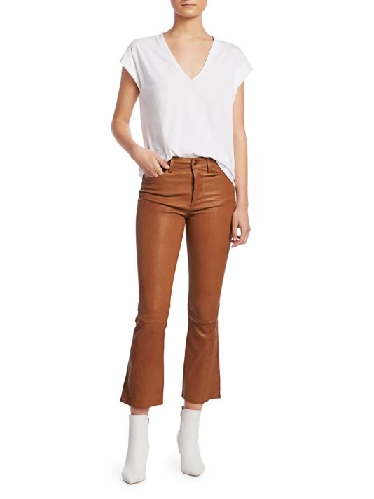 Frame Leather High-Rise Kick Flare Pants 4 Frame Leather High-Rise Kick Flare Pants - Image 2