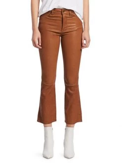 Frame Leather High-Rise Kick Flare Pants 11 Frame Leather High-Rise Kick Flare Pants -Frame Sales Store unnamed file 1733