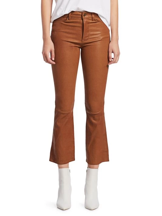 Frame Leather High-Rise Kick Flare Pants 5 Frame Leather High-Rise Kick Flare Pants - Image 3