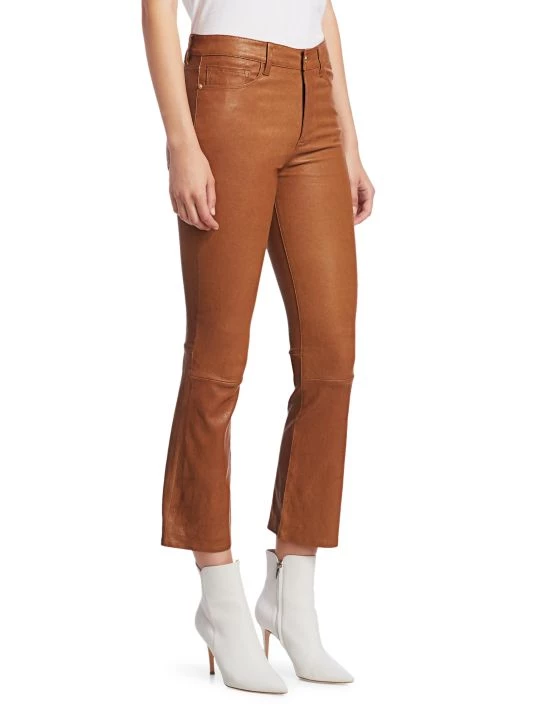Frame Leather High-Rise Kick Flare Pants 6 Frame Leather High-Rise Kick Flare Pants - Image 4
