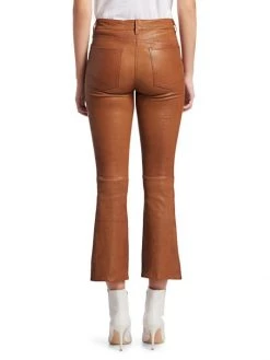 Frame Leather High-Rise Kick Flare Pants 13 Frame Leather High-Rise Kick Flare Pants -Frame Sales Store unnamed file 1735