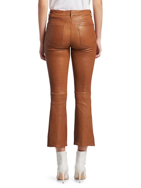 Frame Leather High-Rise Kick Flare Pants 7 Frame Leather High-Rise Kick Flare Pants - Image 5