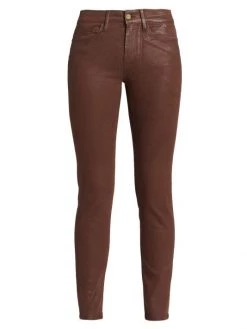Frame Le Skinny De Jeanne Coated Jeans