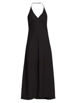 Frame Lattice-Back Halter Sundress Surplus