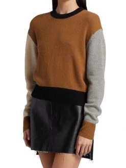 Frame Colorblock Cashmere-Wool Sweater -Frame Sales Store unnamed file 1861