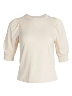 Frame Frankie Puff-Sleeve T-Shirt Noir -Frame Sales Store unnamed file 1874