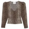 Frame Silk Animal Print Blouse
