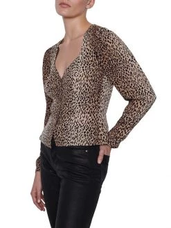 Frame Silk Animal Print Blouse -Frame Sales Store unnamed file 1880