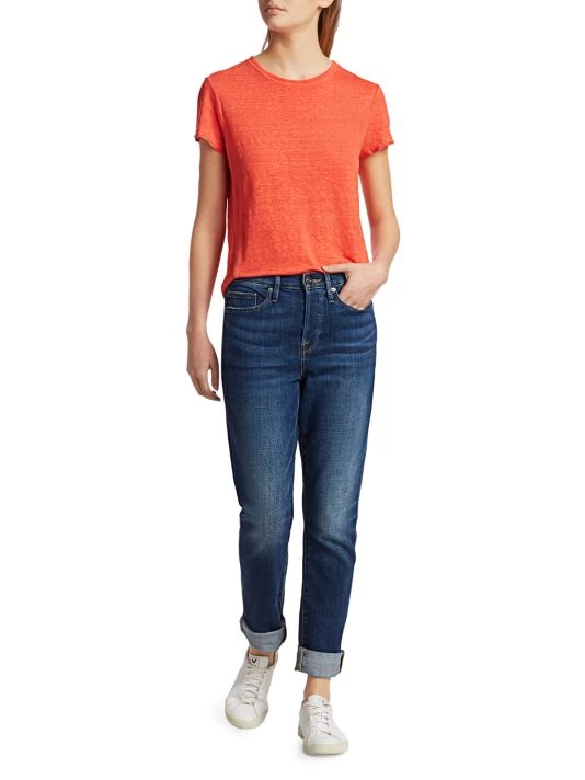 Frame Easy True Organic Linen T-Shirt Mandarin 4 Frame Easy True Organic Linen T-Shirt Mandarin - Image 2