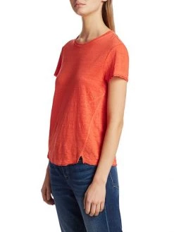 Frame Easy True Organic Linen T-Shirt Mandarin 21 Frame Easy True Organic Linen T-Shirt Mandarin -Frame Sales Store unnamed file 1892