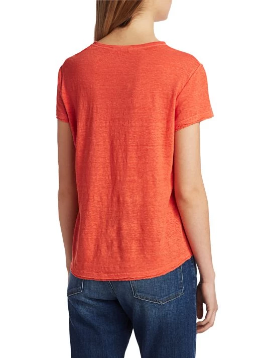 Frame Easy True Organic Linen T-Shirt Mandarin 7 Frame Easy True Organic Linen T-Shirt Mandarin - Image 5