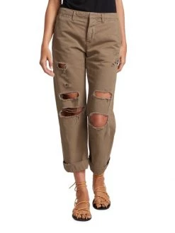 Frame Le Tomboy High-Rise Cotton Trousers -Frame Sales Store unnamed file 1942