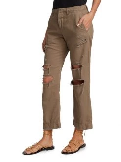 Frame Le Tomboy High-Rise Cotton Trousers -Frame Sales Store unnamed file 1943