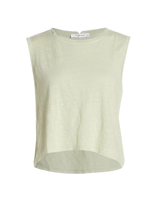 Frame Swingy Linen Muscle Tank Blanc 6 Frame Swingy Linen Muscle Tank Blanc - Image 4